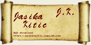Jasika Kitić vizit kartica
